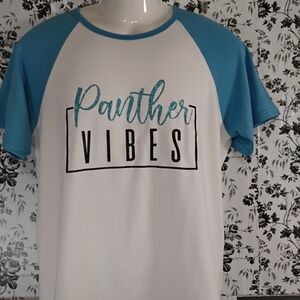 GLITTERED OUT Panther Vibes Blue Shirt